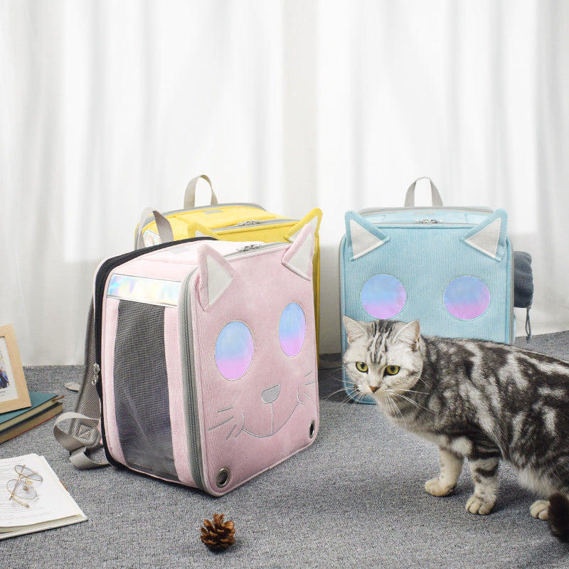 Space capsule cat fashion backpack