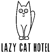 lazy cat hotel logo transparent